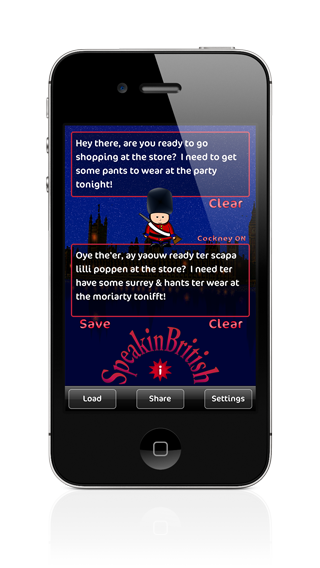 Speakin British iPhone Screenshot 2 of 3