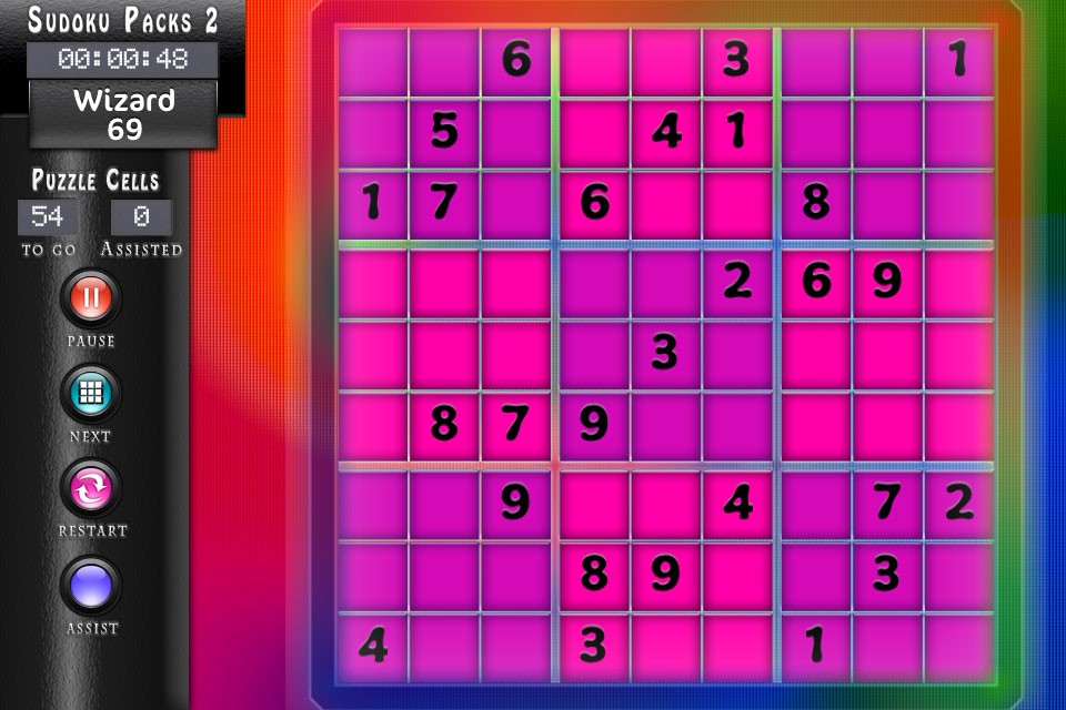 Sudoku HD Tiedye Theme